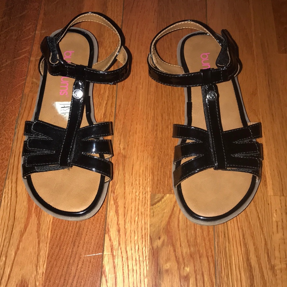 Little Girl black sandals- size 13